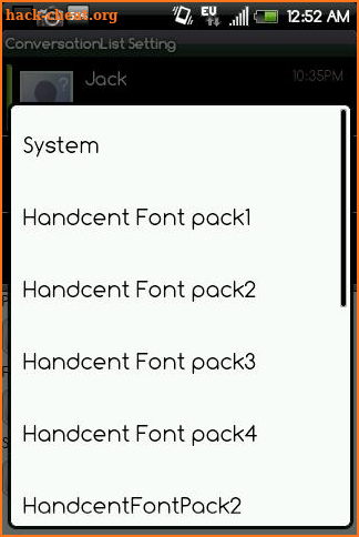 Handcent Font Pack1 screenshot