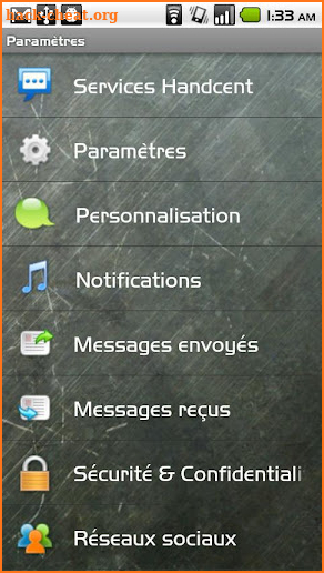 Handcent SMS French Language P screenshot