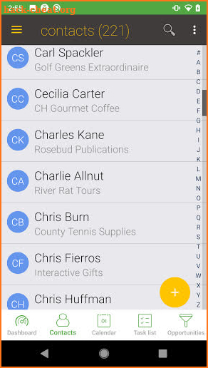 Handheld Contact API screenshot
