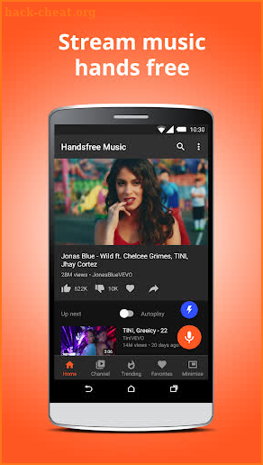 Handsfree Music for YouTube – Free Music Player screenshot