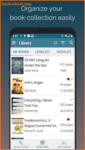 Handy Library (Book manager) screenshot
