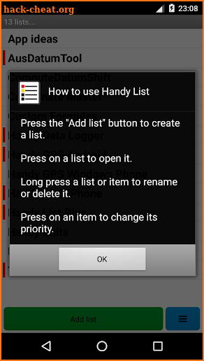 Handy List screenshot