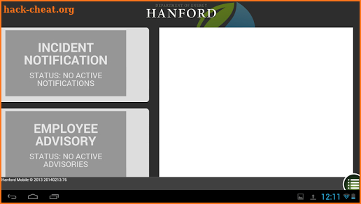 Hanford.Gov Mobile Application screenshot