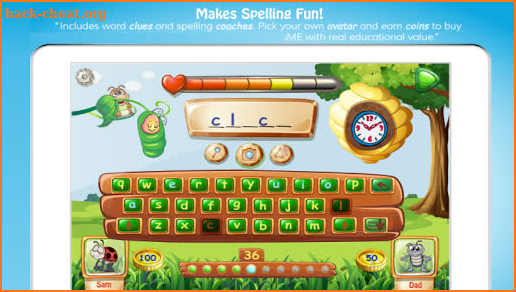 Hangman Best Kids hooked on Phonics Spelling Games screenshot