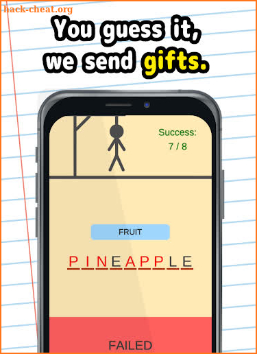Hangman free gifts: word game with free giveaways screenshot