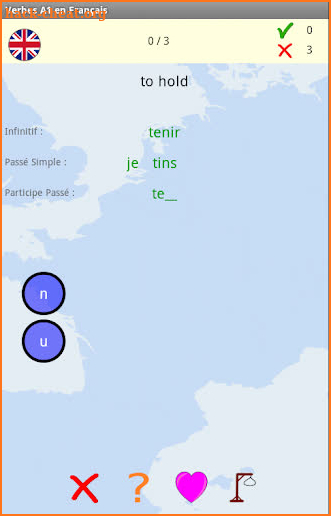 Hangman French Verbs screenshot