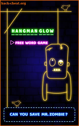Hangman Glow - Free Word Game with Mr Zombie screenshot