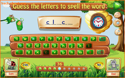 Hangman Kid's App for Spelling Word Practice screenshot