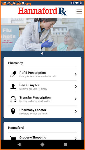 Hannaford Rx screenshot