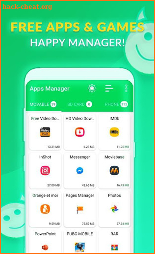 Happy Apps Mod 2.2.3 Manager screenshot