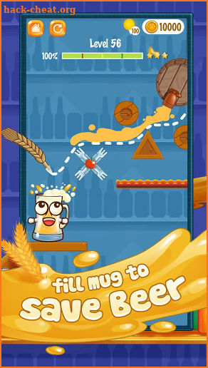 Happy Beer Glass: Pouring Water Puzzles screenshot