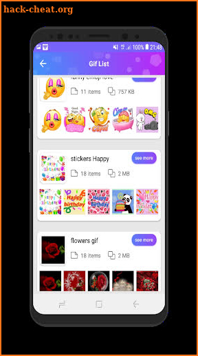 happy birthday animated sticker for whatsapp screenshot