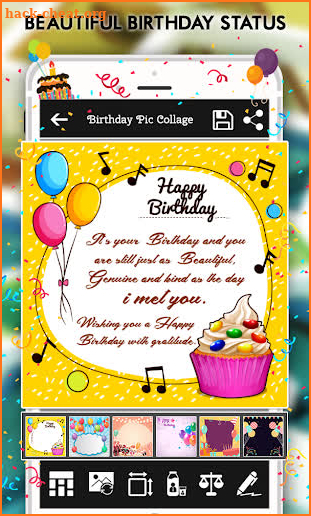 Happy Birthday : Cake, Status, Card & Photo Frame screenshot