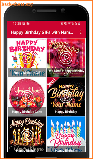 Happy Birthday GIFs with Name Maker screenshot