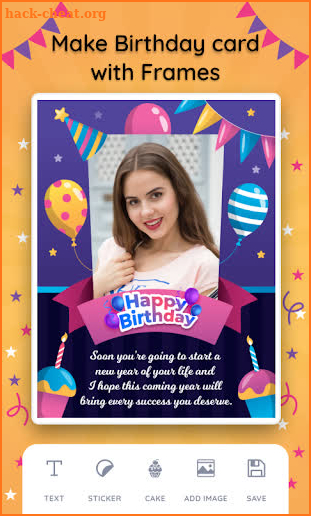 Happy Birthday : Name Song, Card, Photo on Cake screenshot