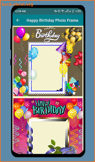Happy Birthday Photo Frame screenshot