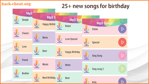 Happy Birthday songs with Name offline screenshot