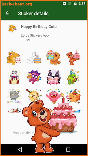 Happy Birthday Stickers (WAstickerApps) screenshot
