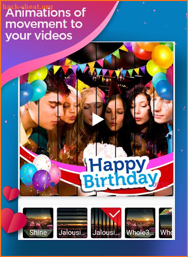 Happy birthday video maker screenshot