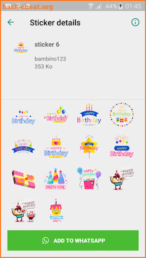 Happy BirthDay With Name Stickers for whatsapp screenshot