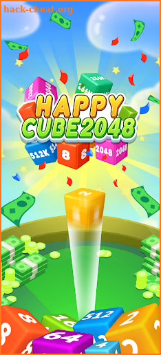 Happy Cube 2048 - merge 3D cube screenshot