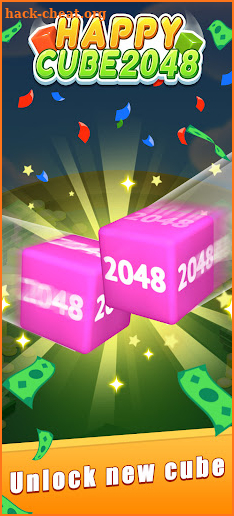 Happy Cube 2048 - merge 3D cube screenshot