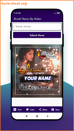 Happy Diwali Name DP Maker screenshot