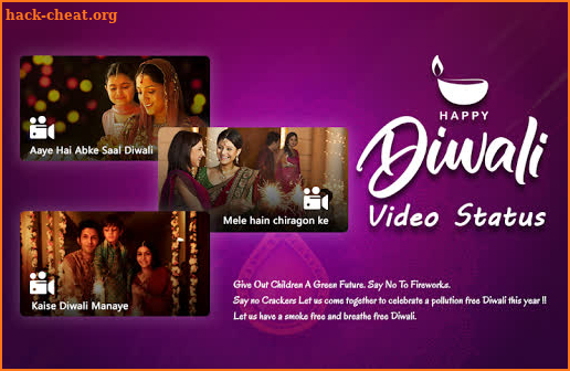 Happy Diwali Video Status screenshot