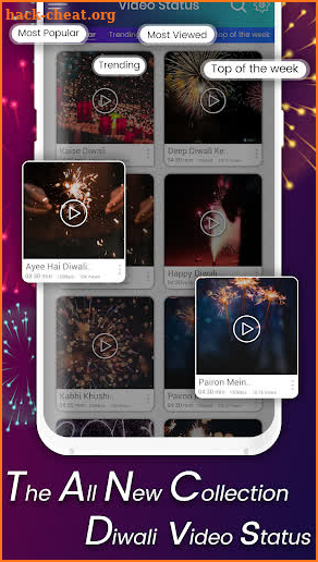 Happy Diwali Video Status - MV Video Maker screenshot