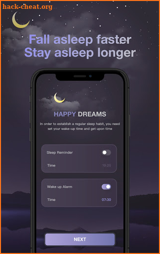 Happy Dreams: white noise, sleep sounds screenshot
