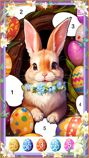 Happy Easter Coloring Games screenshot