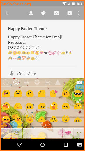 Happy Easter Emoji Keyboard screenshot