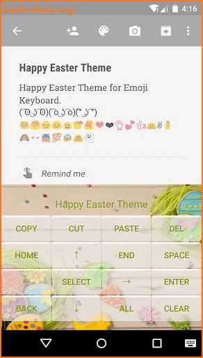 Happy Easter Emoji Keyboard screenshot