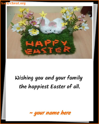 Happy Easter Greetings with Name & Photo screenshot