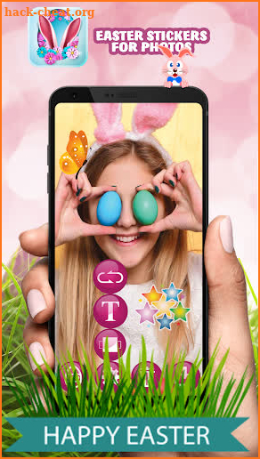 Happy Easter Stickers 🐰 Easter Photo Editor screenshot