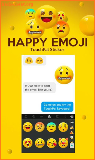 Happy Emoji Keyboard Sticker screenshot