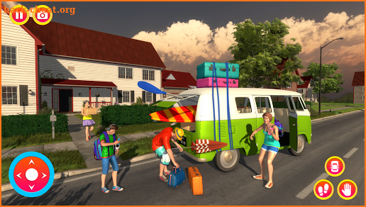Happy Family Summer Holidays Camper Van Road Trip screenshot