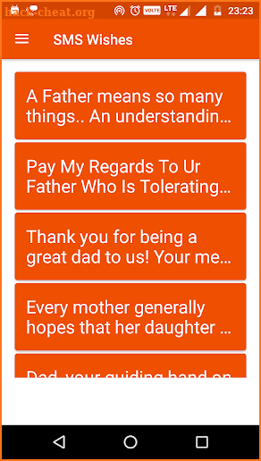 Happy Father's Day Images SMS screenshot