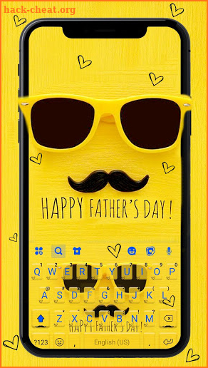 Happy Fathers Day Keyboard Background screenshot