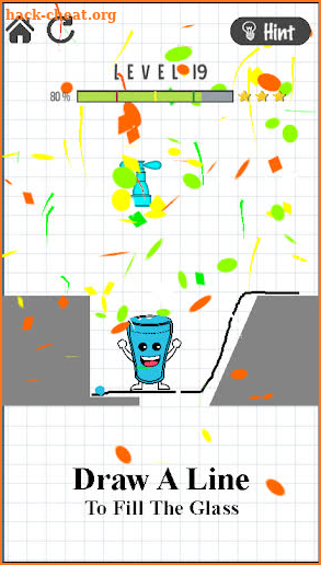 Happy Glass - Draw A Line: Happy Fun Game screenshot