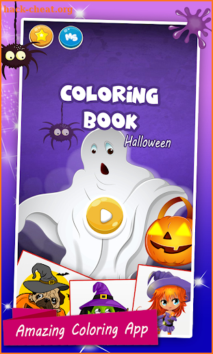 Happy Halloween Coloring Book Drawing Game screenshot