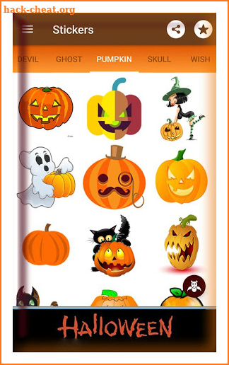 Happy halloween gif stickers sms and wallpapers screenshot