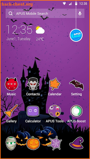 Happy Halloween night free theme🎃 screenshot