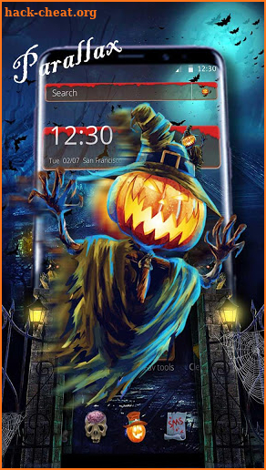 Happy Halloween Night Parallex Theme screenshot