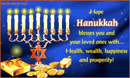 Happy hanukkah greetings screenshot
