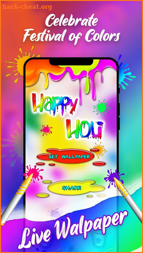 Happy Holi Live Wallpaper screenshot