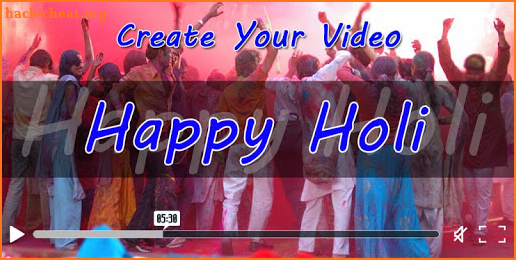 Happy Holi Photo Video Maker screenshot