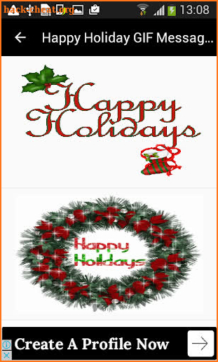 Happy Holiday GIF Messages screenshot