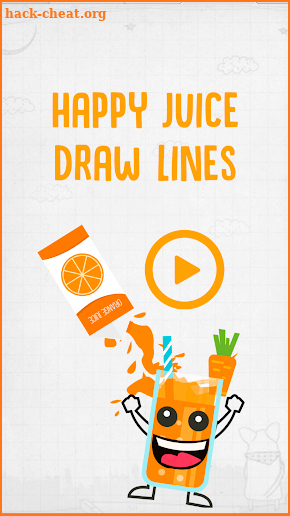 Happy Juice Glass – Line Drawing screenshot