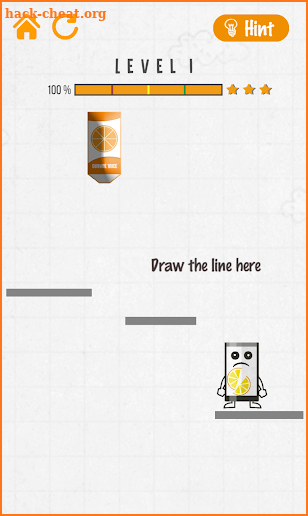 Happy Juice Glass – Line Drawing screenshot